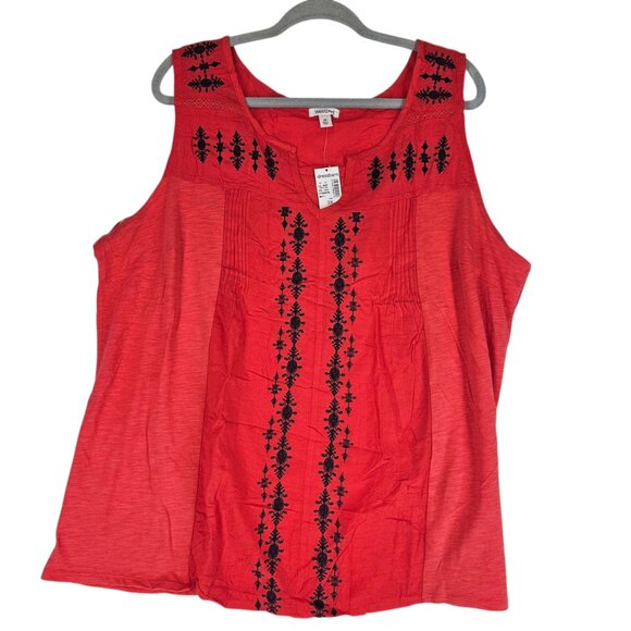 Westport Tops - 🆕 WESTPORT Womens top Size 3X NWT red-orange XXXL Plus Size